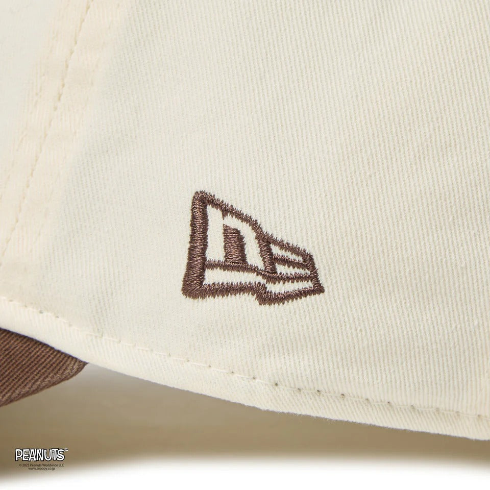 NEW ERA PEANUTS - 9TWENTY SNOOPY WITH BRO CHROME WHITE/WALNUT【14682618】