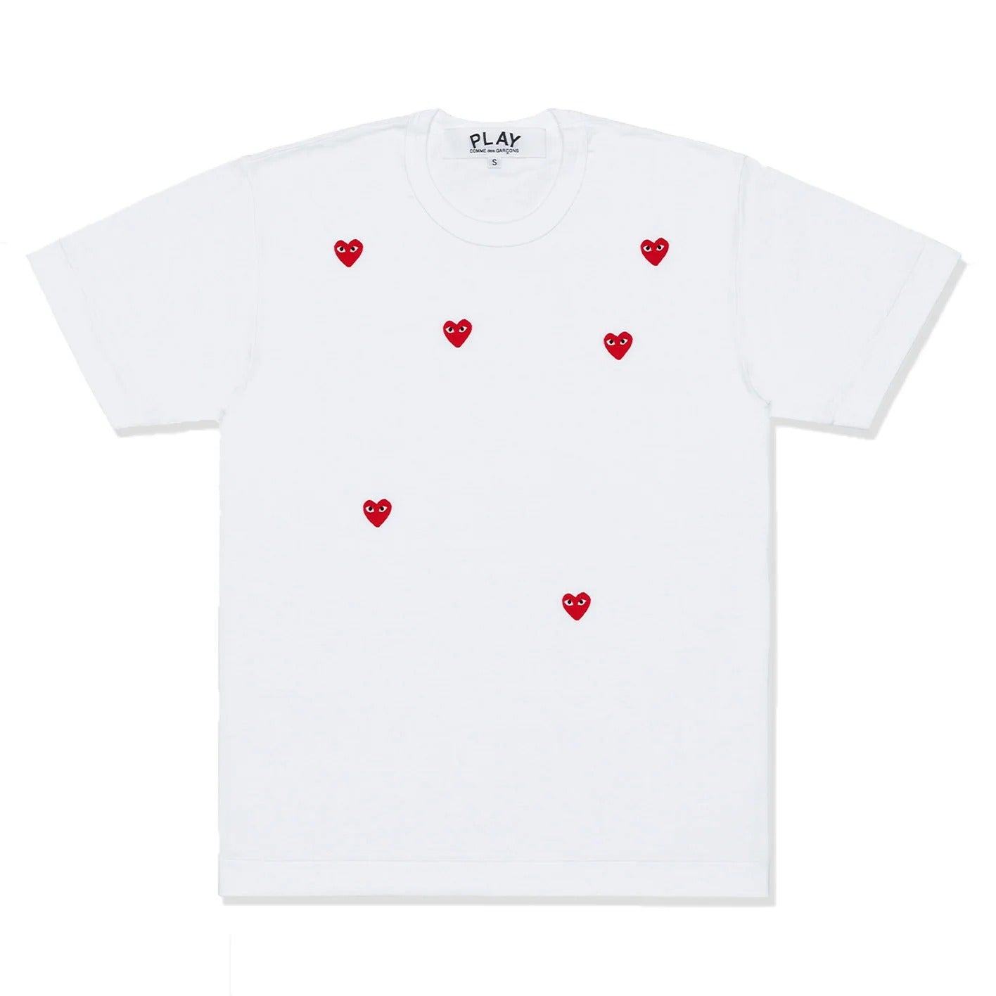 PLAY CDG (SIX HERAT) T-SHIRT WHITE/RED【AX-T338-051】