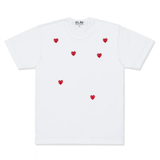 PLAY CDG (SIX HERAT) T-SHIRT WHITE/RED【AX-T338-051】