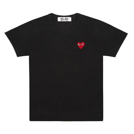 PLAY CDG  MINI HEART T-SHIRT BLACK/RED【AX-T108-051】