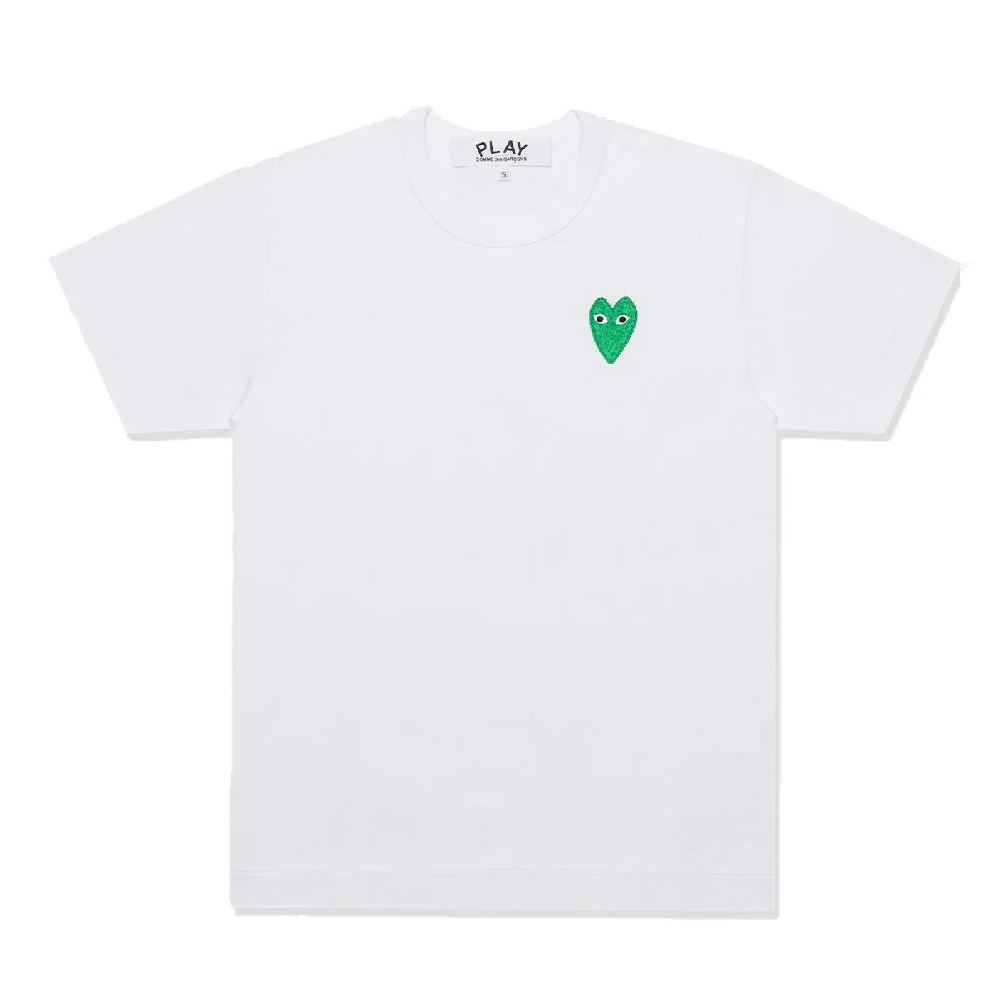 PLAY CDG T-SHIRT WHITE/GREEN【AX-T044-051 】