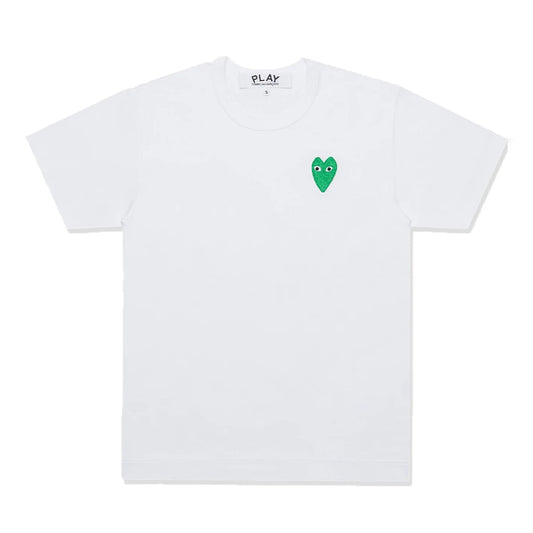 PLAY CDG T-SHIRT WHITE/GREEN【AX-T044-051 】