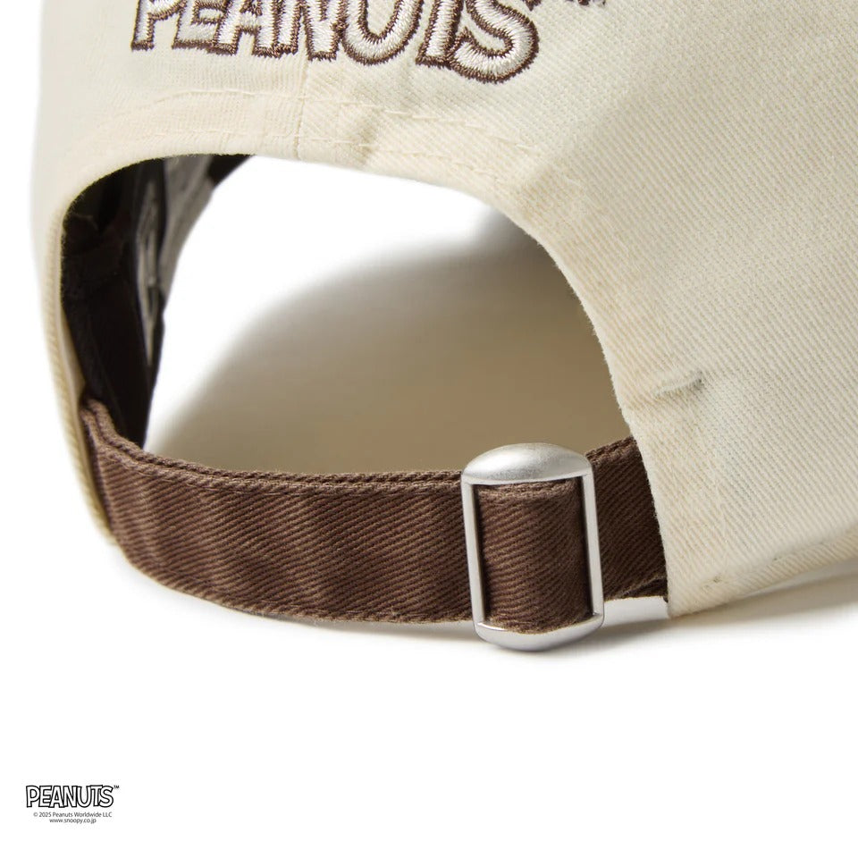 NEW ERA PEANUTS - 9TWENTY SNOOPY WITH BRO CHROME WHITE/WALNUT【14682618】