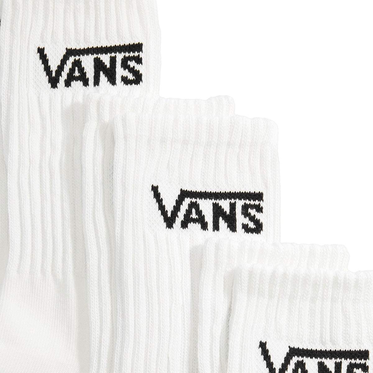 VANS - CLASSIC CREW SOX WHITE【VN000QBVWHT】