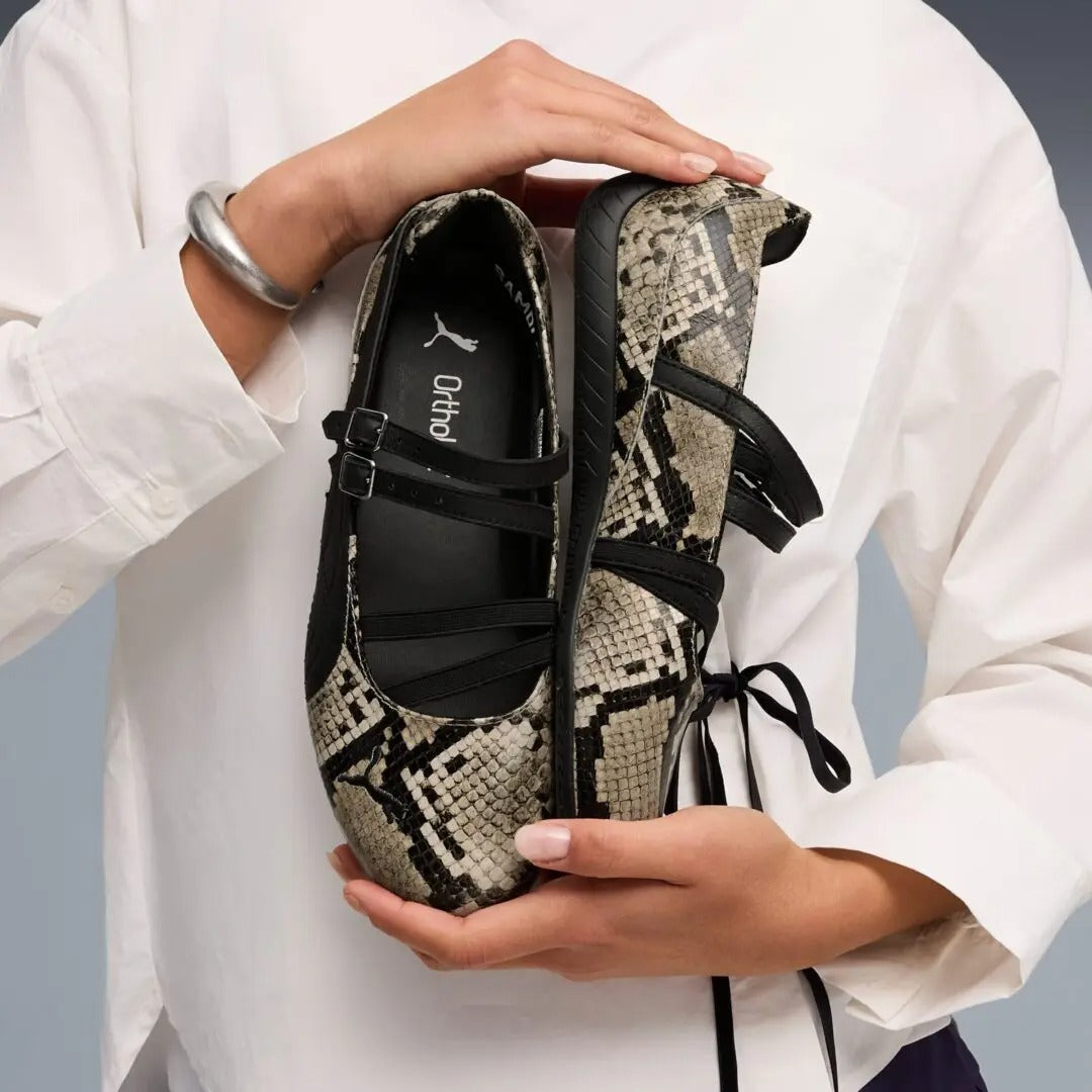 PUMA - SPEEDCAT BALLET SNAKE WNS PUMA BLACK-VAPOR GRAY【405326-01】