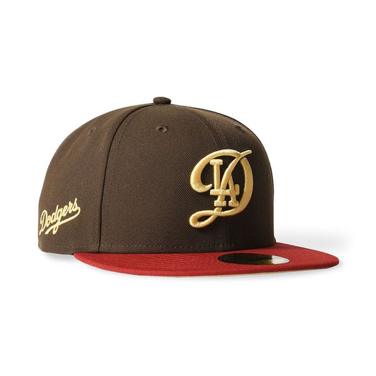 NEW ERA - Los Angeles Dodgers CO CITY CONNECT 59FIFTY WALNUT/HYPER RED【70978203】
