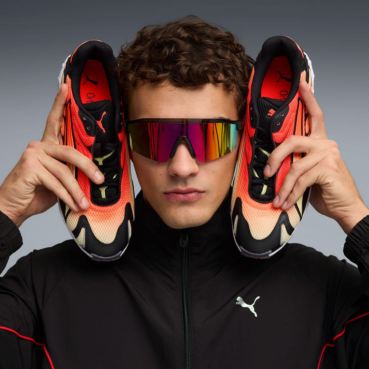 PUMA - Inhale GLOWING RED/PUMA BLACK 【401560-18】