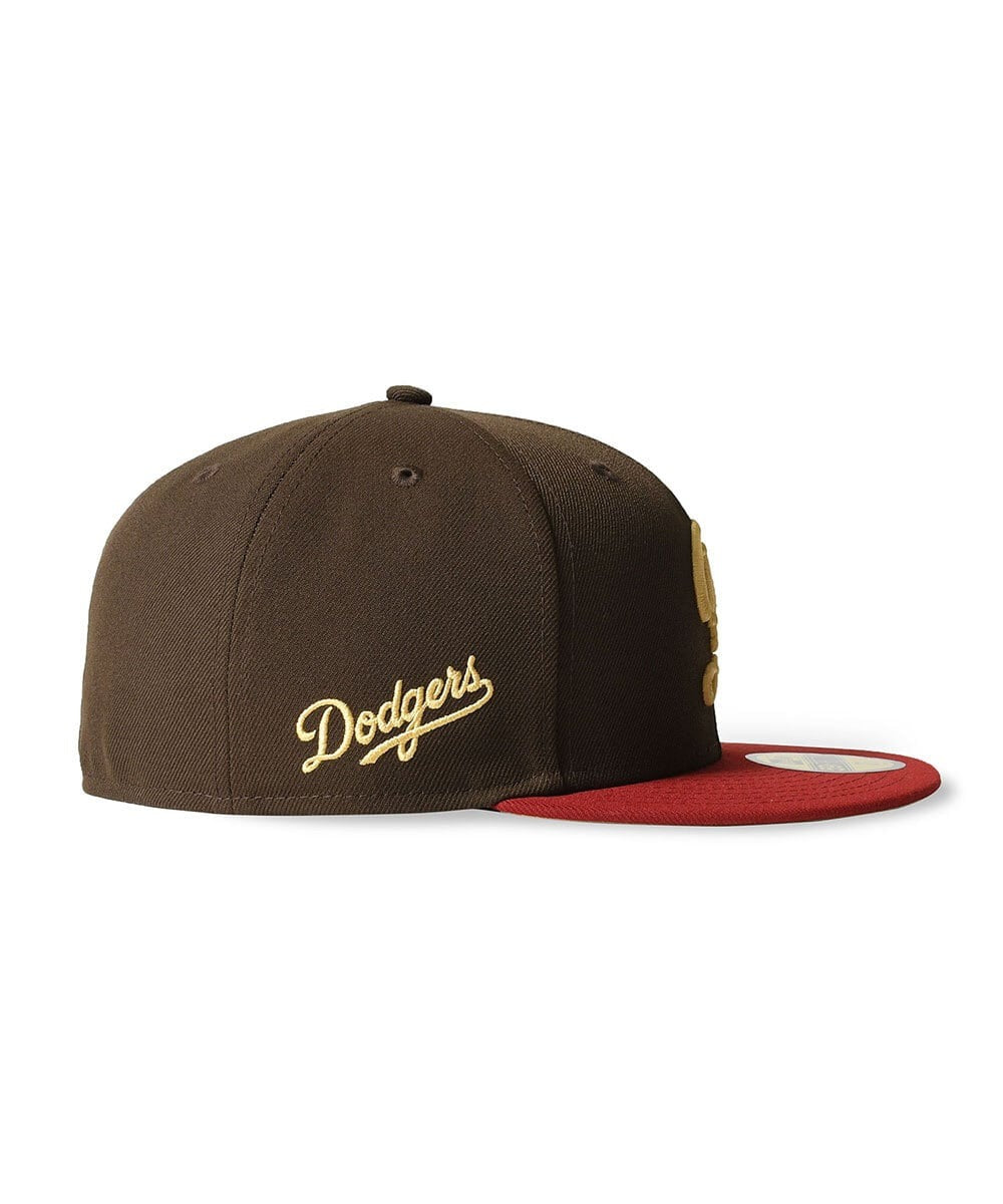 NEW ERA - Los Angeles Dodgers CO CITY CONNECT 59FIFTY WALNUT/HYPER RED【70978203】