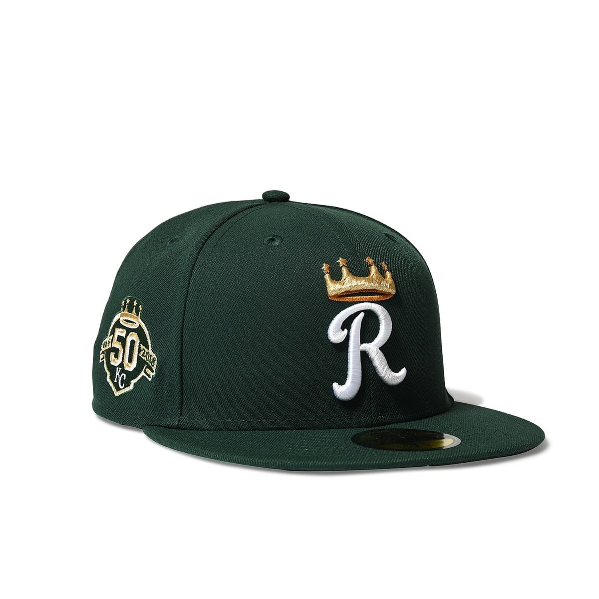 NEW ERA - Kansas City Royals CO 50th. Anniversary 59FIFTY DARK GREEN【70940914】