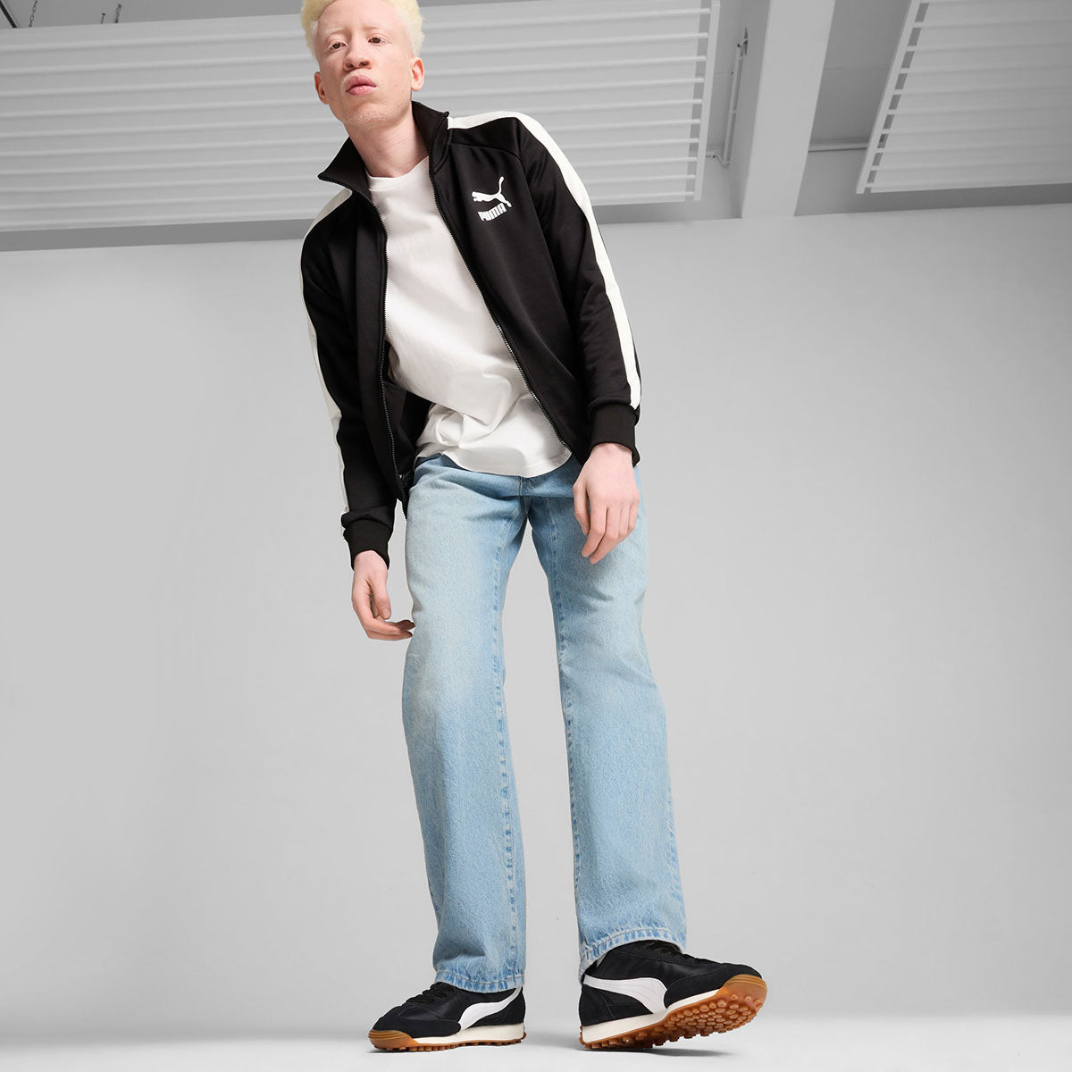 PUMA - UNISEX EASY RIDER VINTAGE BLACK/WHITE【399028-10】
