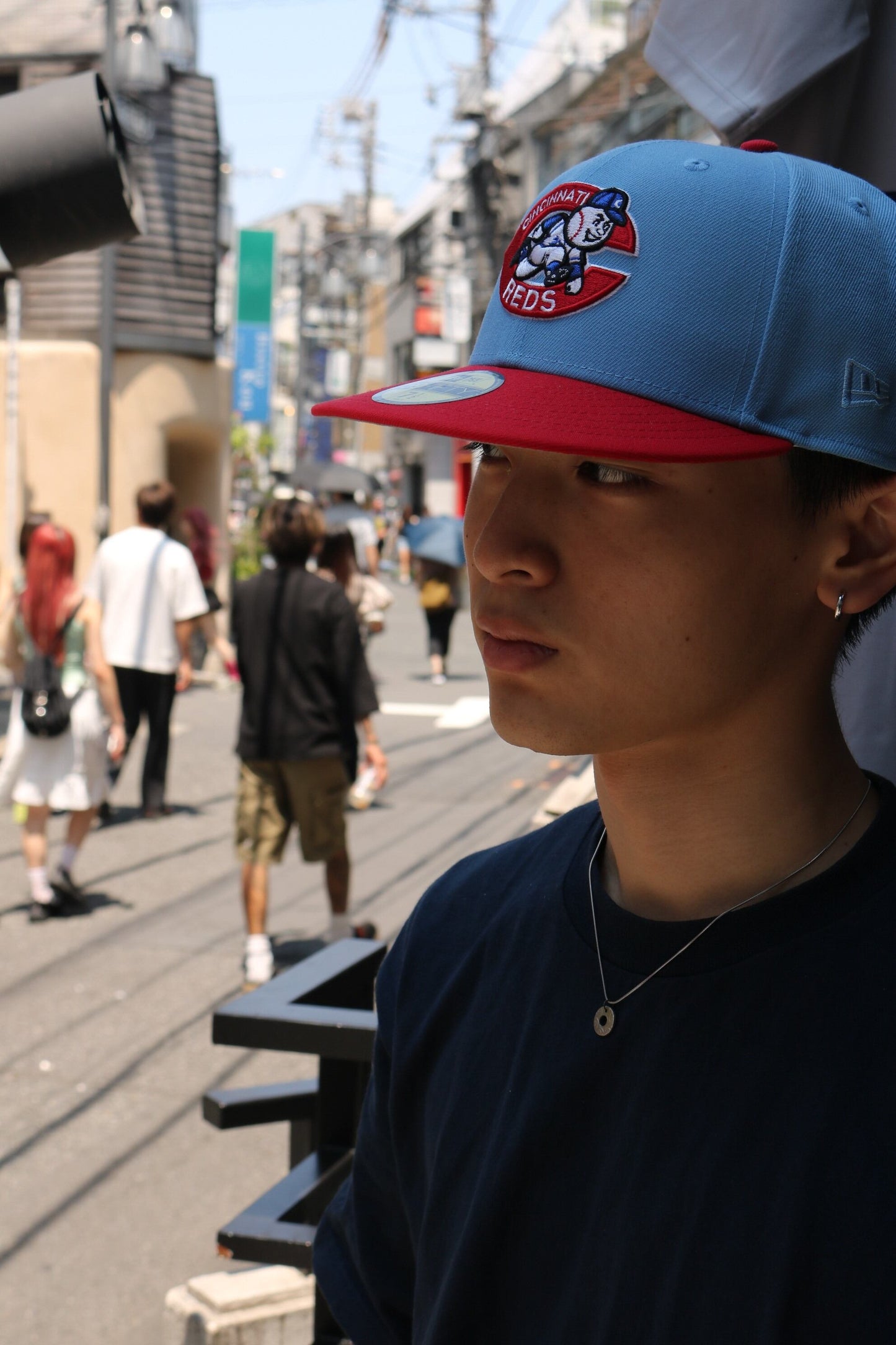 NEW ERA - Cincinnati Reds CO 1975 Big Red Machine 59FIFTY LIGHT BLUE/RED【70940918】