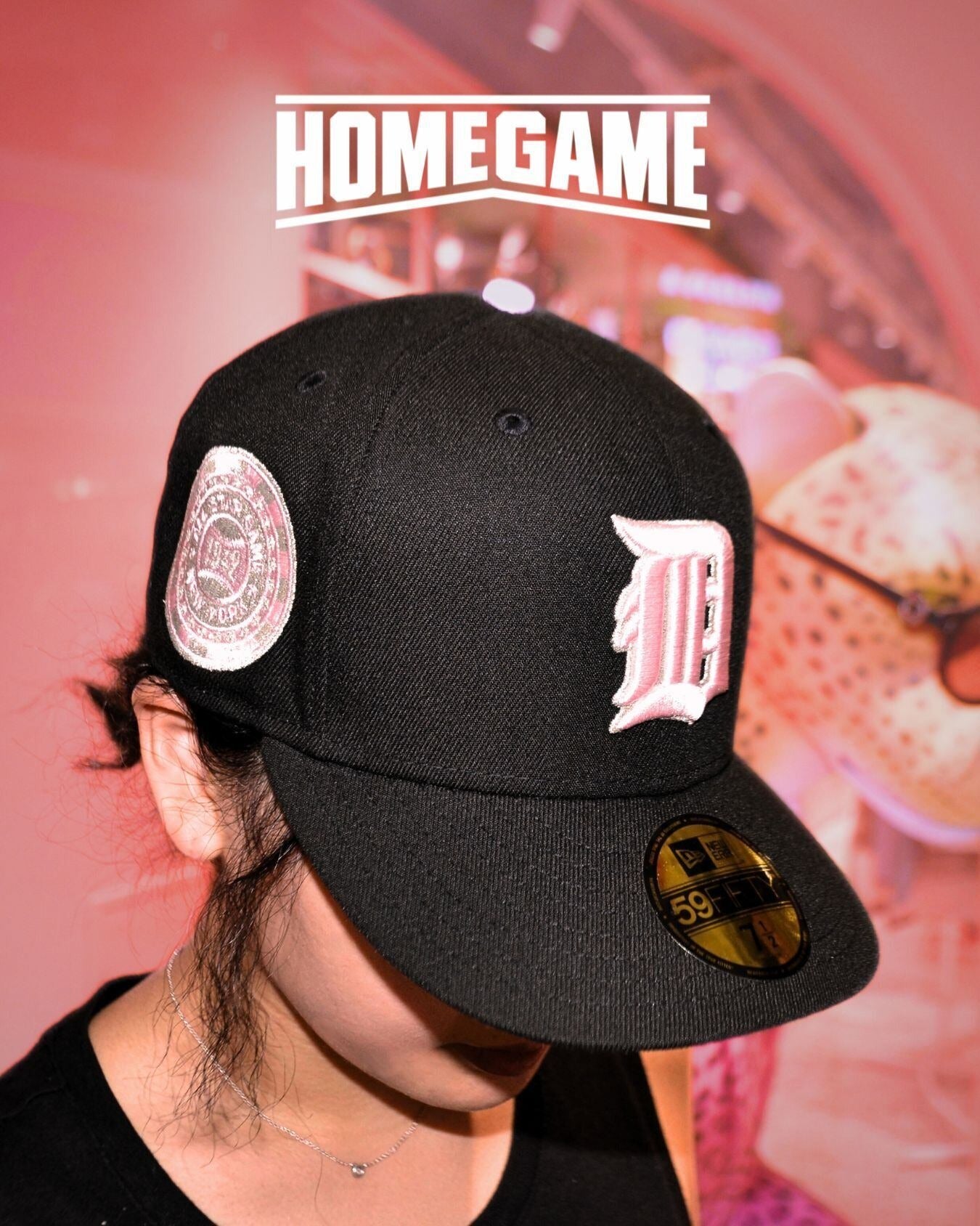 New Era - Detroit Tigers 1942 All Star Game 59FIFTY Black/Pink Form【70978322】
