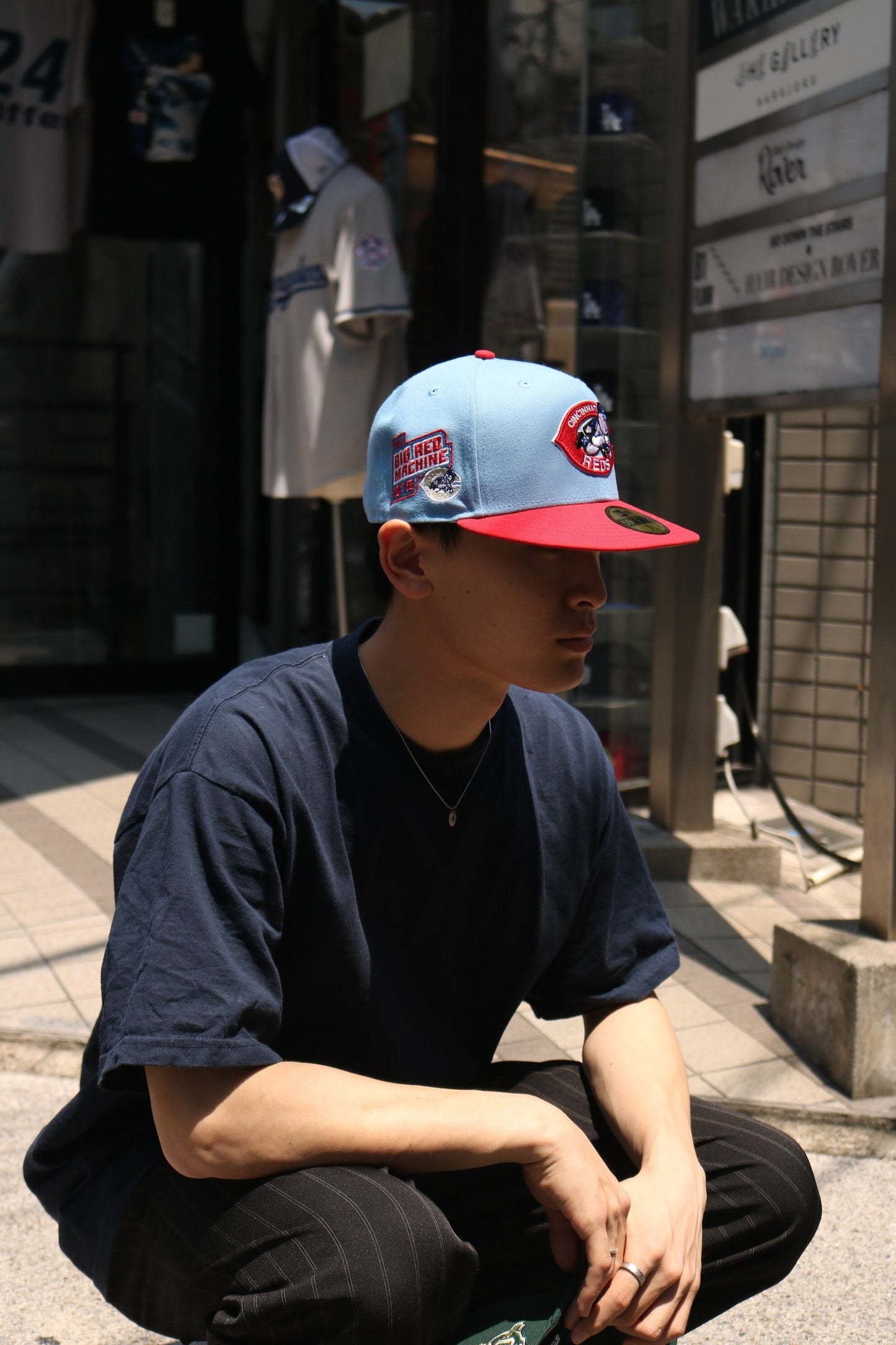 NEW ERA - Cincinnati Reds CO 1975 Big Red Machine 59FIFTY LIGHT BLUE/RED【70940918】