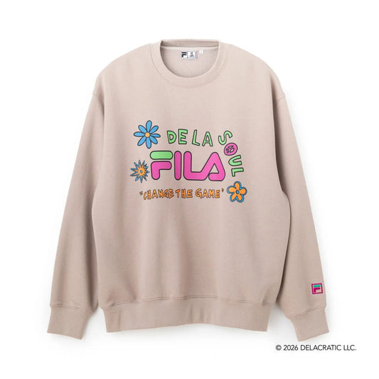 DE LA SOUL×FILA - SWEAT SHIRT BEIGE【SM6FBU704】