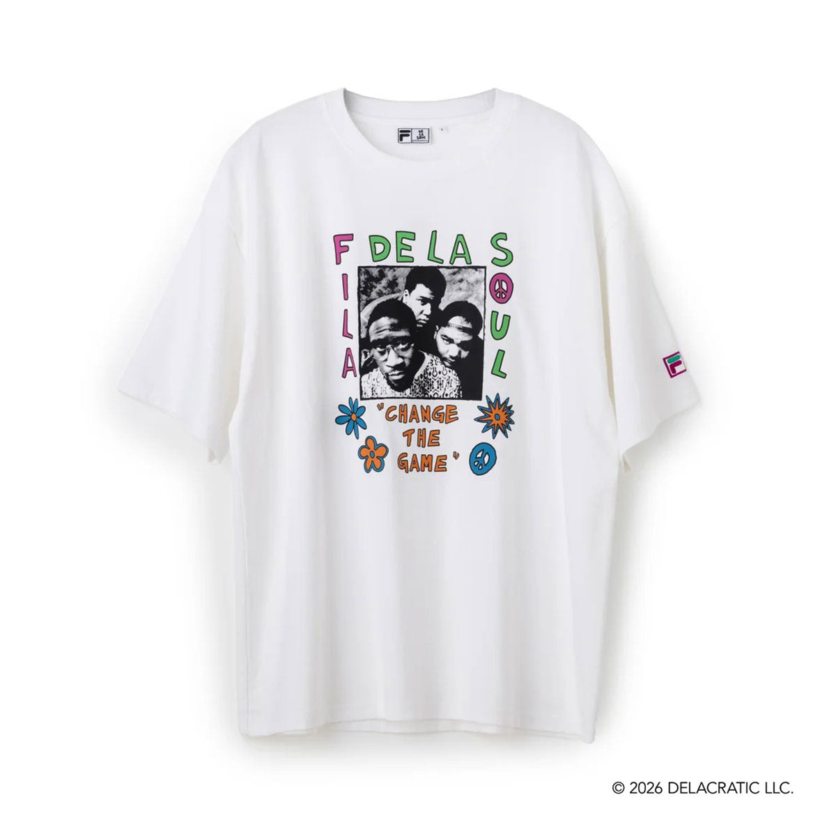 DE LA SOUL×FILA - PHOTO TEE WHITE【SM6FAU705】