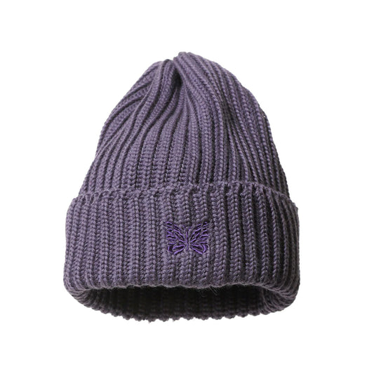 NEEDLES - Watch Cap Merino wool PURPLE 【RW056】