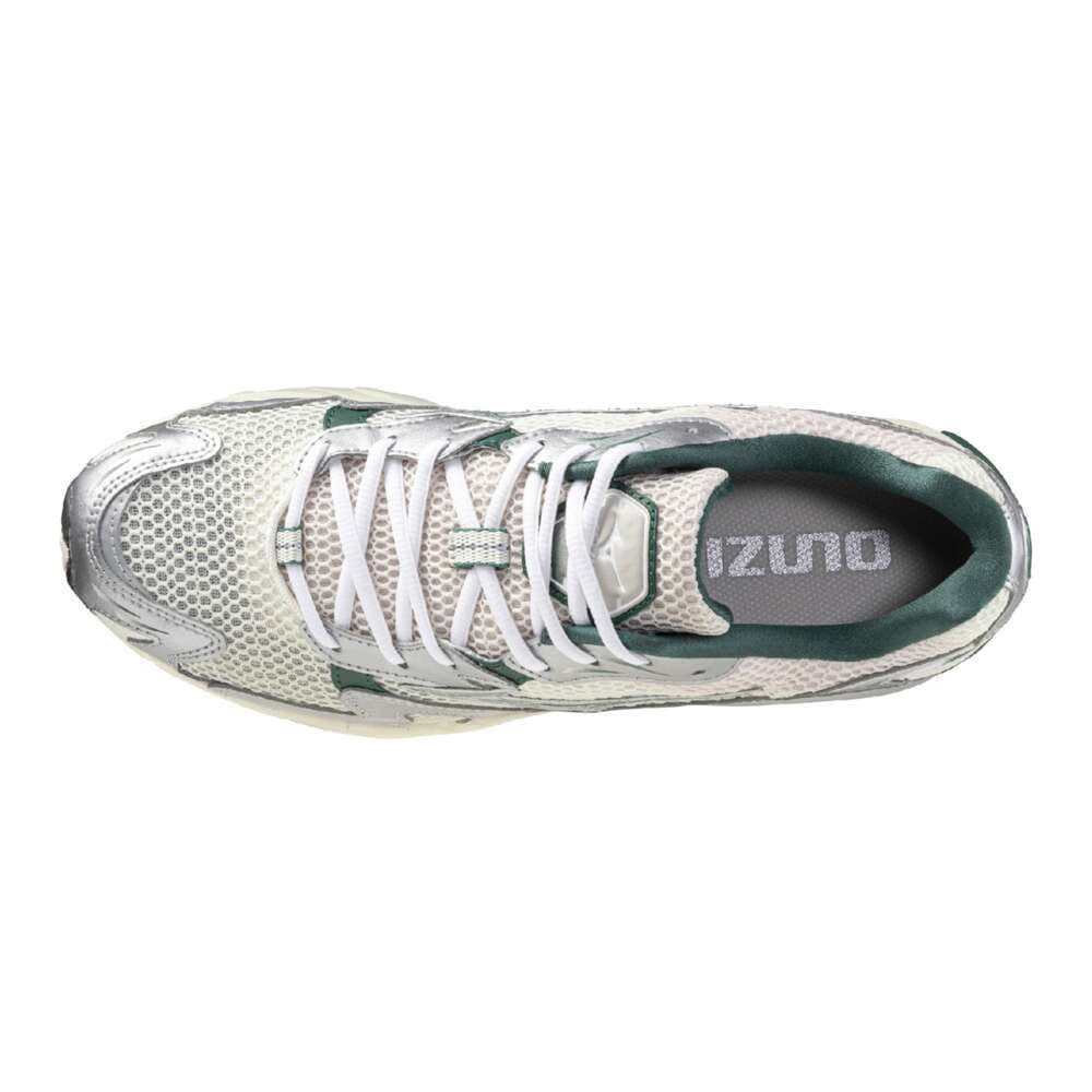 MIZUNO WAVE RIDER 10 OFF WHITE/GREEN/LIGHT BEIGE【D1GA2431-07】