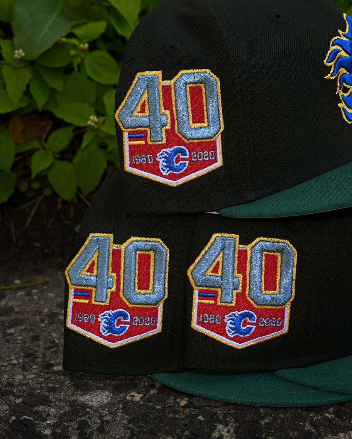 NEW ERA - Calgary Flames CO 59Fifty 40th Anniversary Black/Green