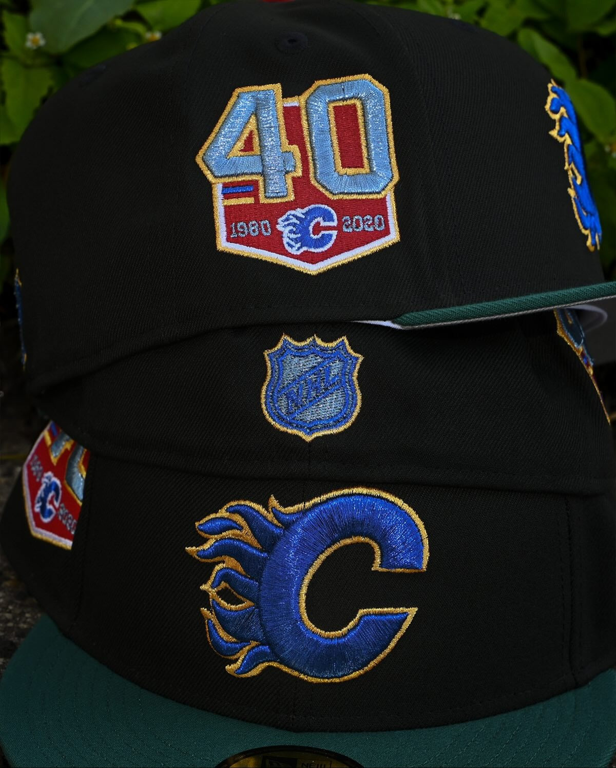 NEW ERA - Calgary Flames CO 59Fifty 40th Anniversary Black/Green