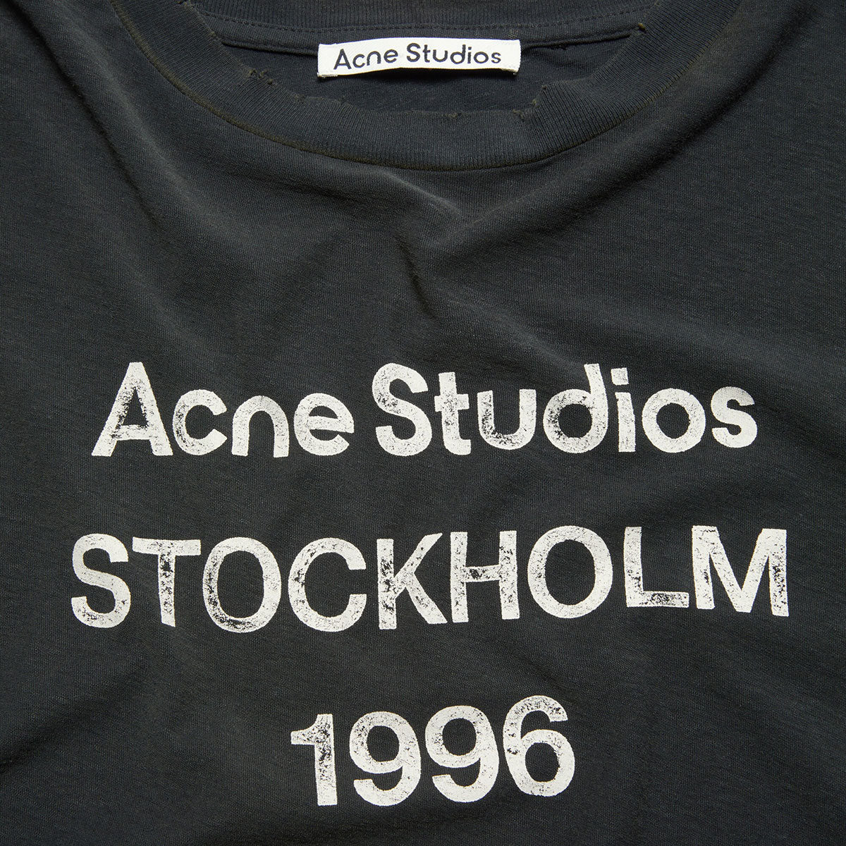 Acne Studios - LOGO T-SHIRTS Fraded Black 【FN-UX-TSHI000013】
