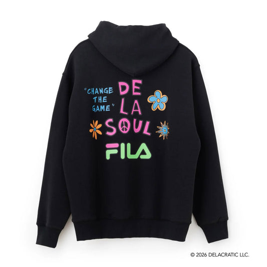 DE LA SOUL×FILA - HOODIE BLACK【SM6FBU703】