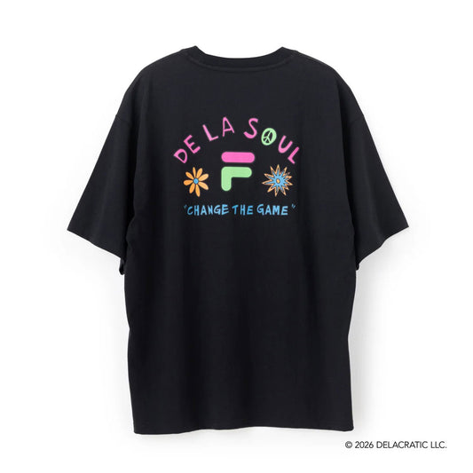 DE LA SOUL×FILA - GRAPHIC TEE BLACK【SM6FAU706】