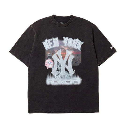 NEW ERA - New York Yankees SS WAS CT TEE NEYYAN FLAME BLACK【15129306】