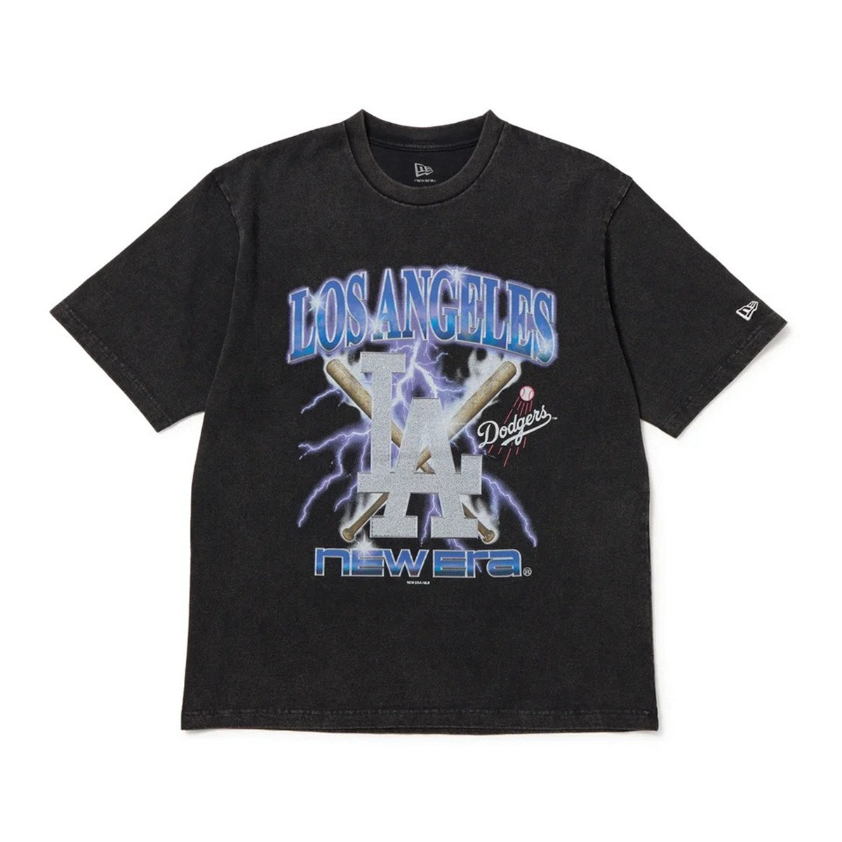 NEW ERA -  Los Angeles Dodgers SS WAS CT TEE LIGHTNING BLACK【15129307】