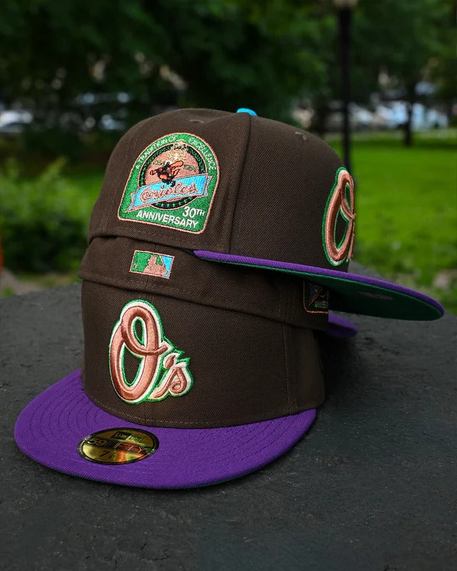 NEW ERA - Baltimore Orioles 30th Anniversary 59Fifty Walnut/True Purple