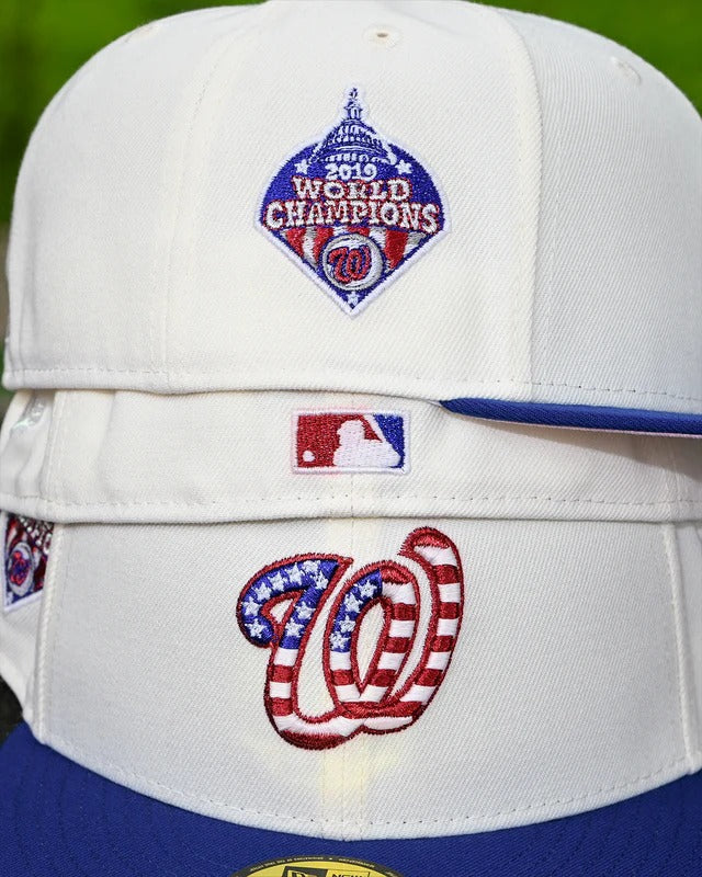 NEW ERA - Washington Nationals 2019 World Champion Ship 59Fifty Chrome White/Majestic Blue