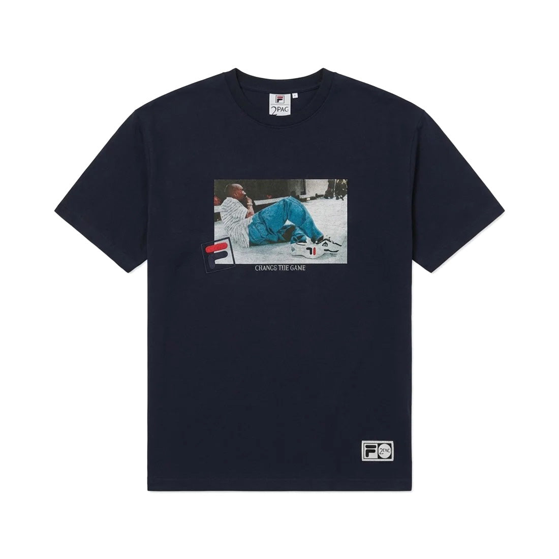 FILA - S/S PHOTO TEE01 NAVY【SM6SAU701-NV0】
