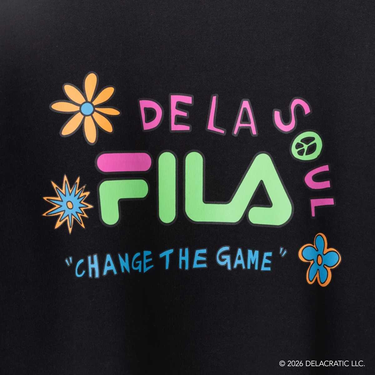 DE LA SOUL×FILA - SWEAT SHIRT BLACK【SM6FBU704】
