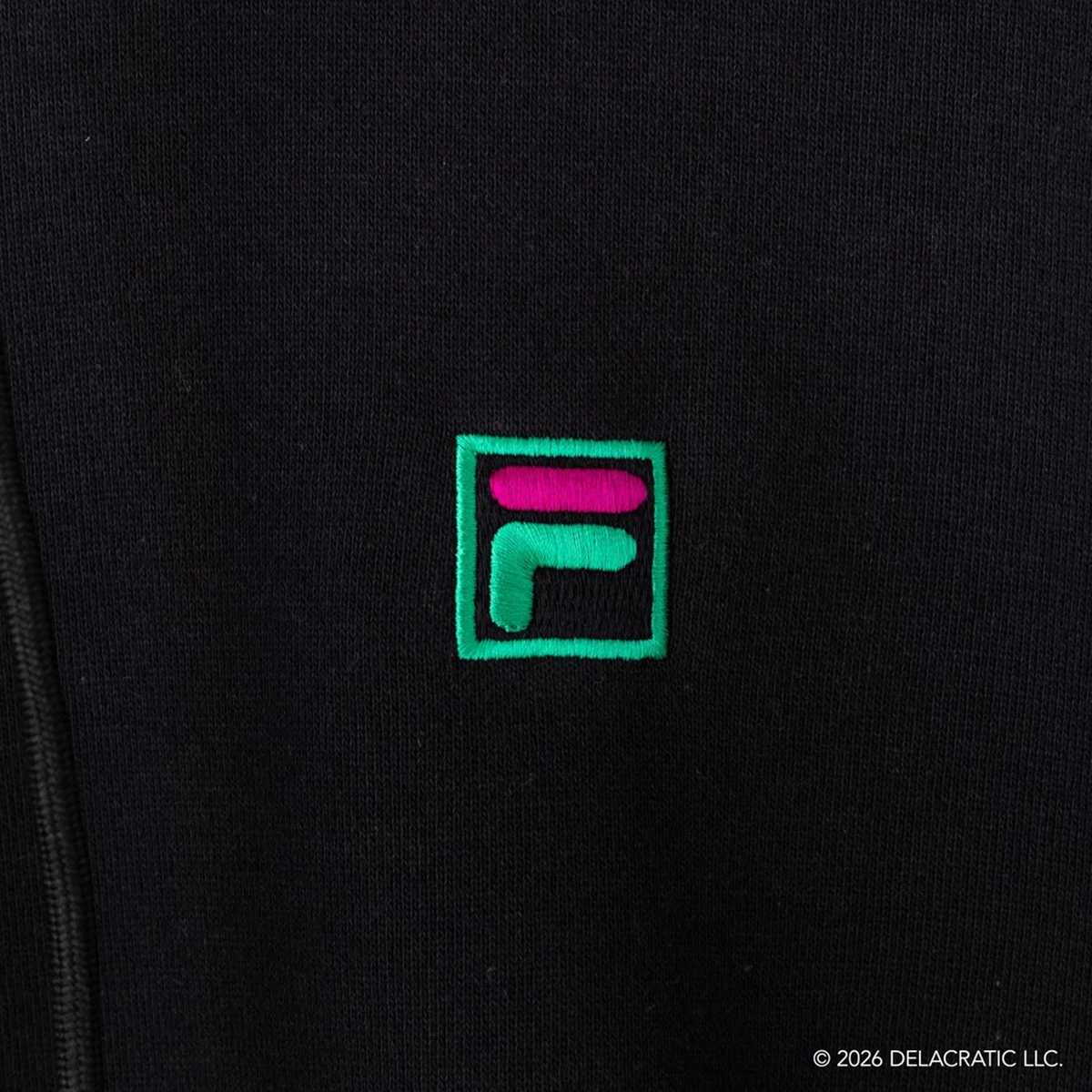 DE LA SOUL×FILA - HOODIE BLACK【SM6FBU703】