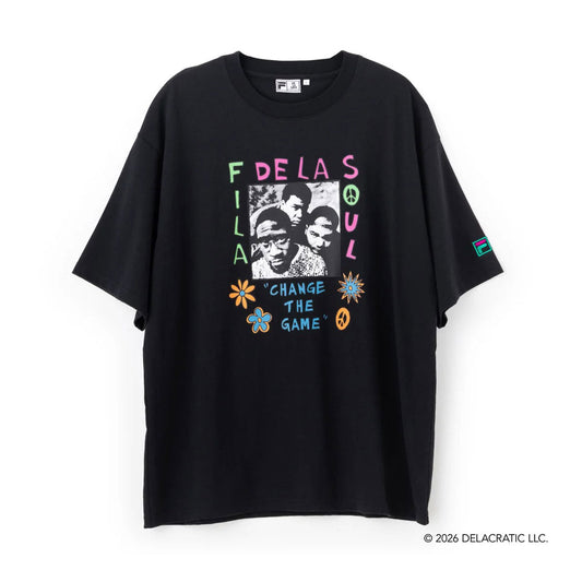 DE LA SOUL×FILA - PHOTO TEE - BLACK【SM6FAU705】