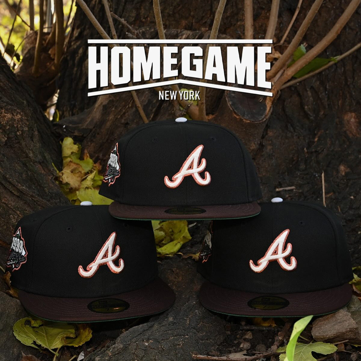 NEW ERA - Atlanta Braves 59FIFTY 1999 World Series Black/Walnut