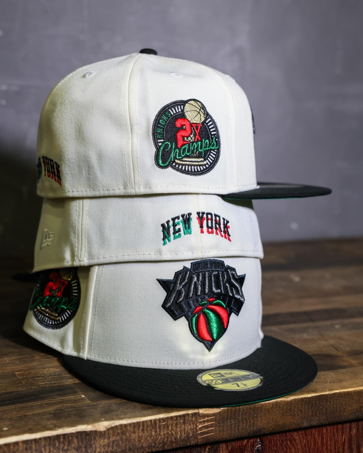 NEW ERA - New York Knicks 59Fifty 2x Champ Chrome White/Black