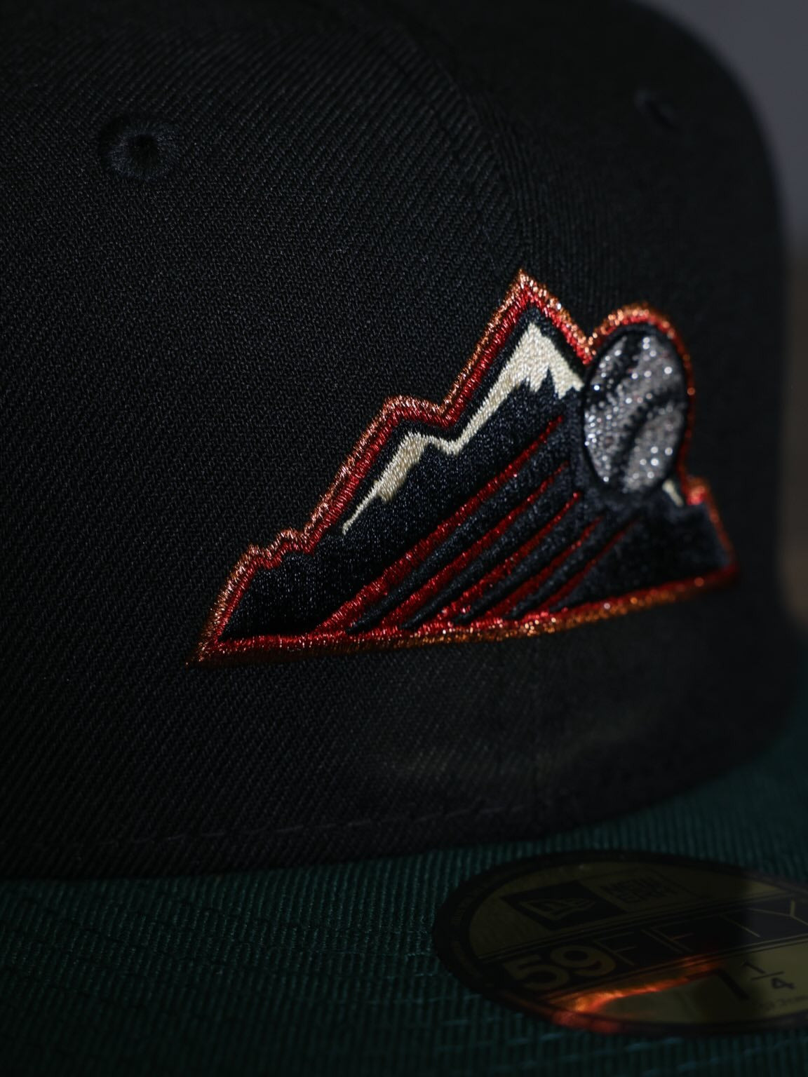 NEW ERA - NOHO NATO Colorado Rockies 59Fifty 25th Season Black/Green