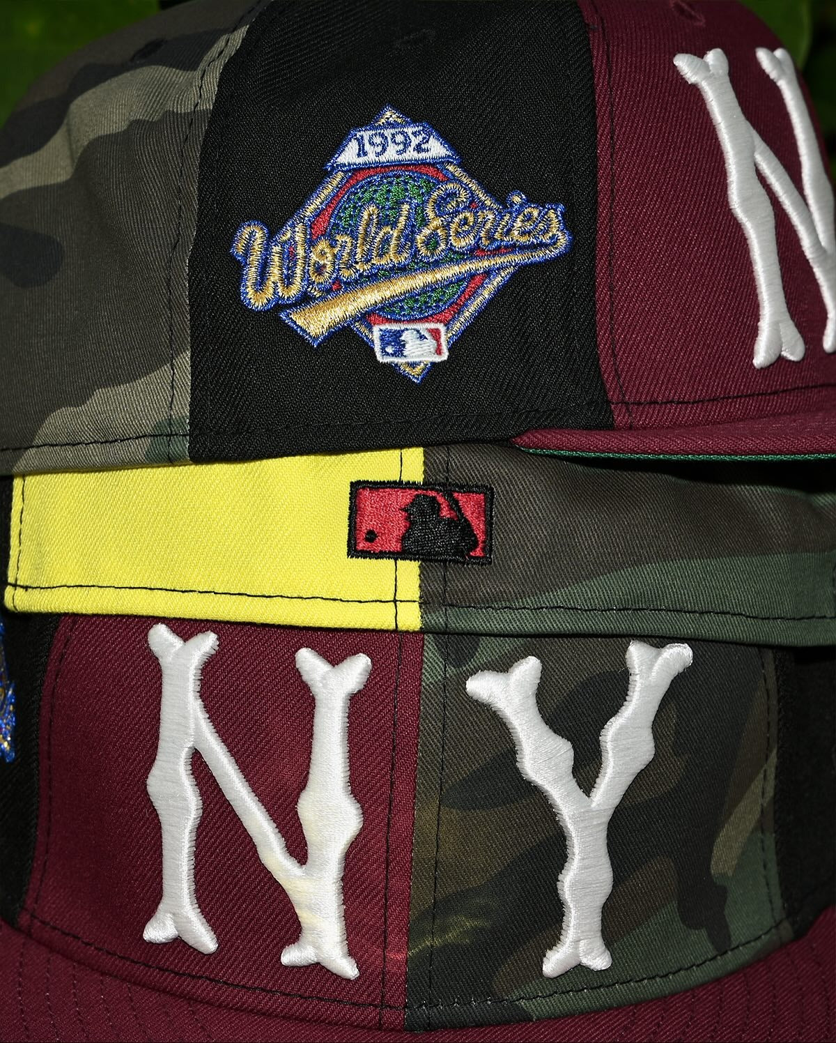 NEW ERA - New York Highlanders 59FIFTY 1992 World Series Cardinal/Black/Yellow/Woodland Camo