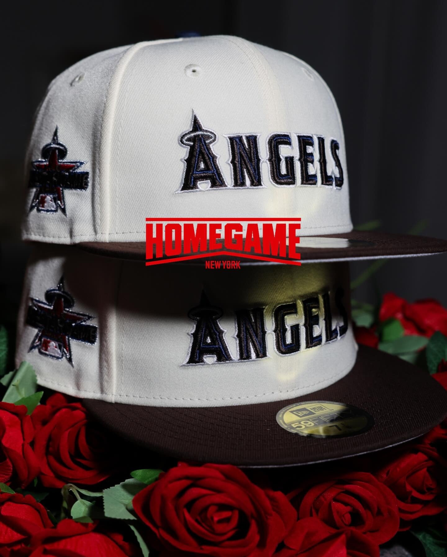 NEW ERA - Anaheim Angels 59Fifty 2010 All Star Game Chrime White/brown