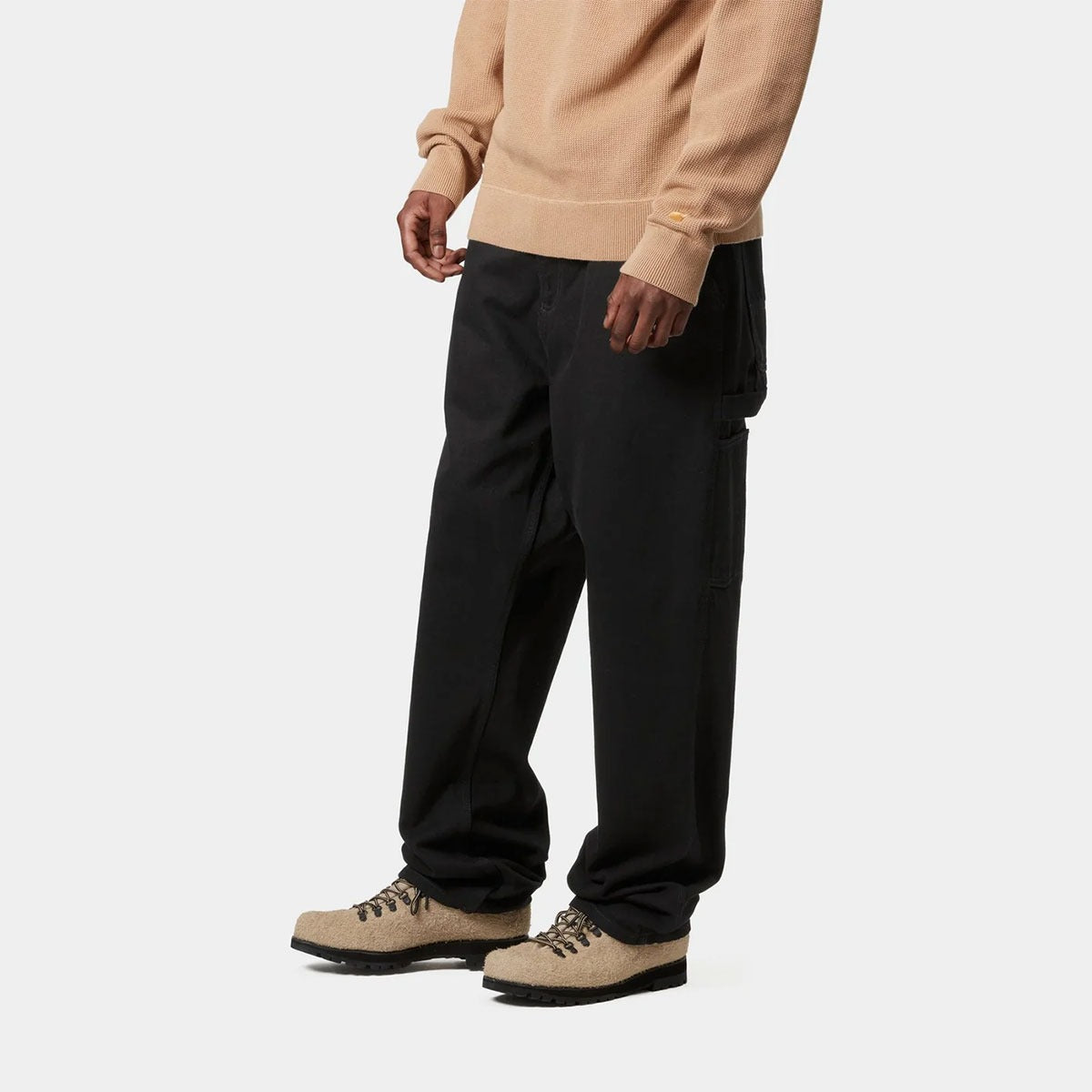 CARHARTT - SINGLE KNEE PANT Blackrinsed 【I032024-25SI】