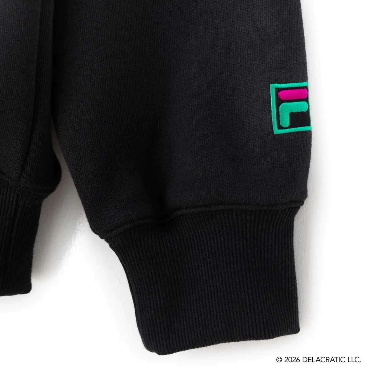 DE LA SOUL×FILA - SWEAT SHIRT BLACK【SM6FBU704】