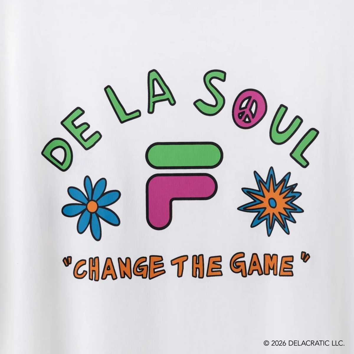 DE LA SOUL×FILA - GRAPHIC TEE WHITE【SM6FAU706】