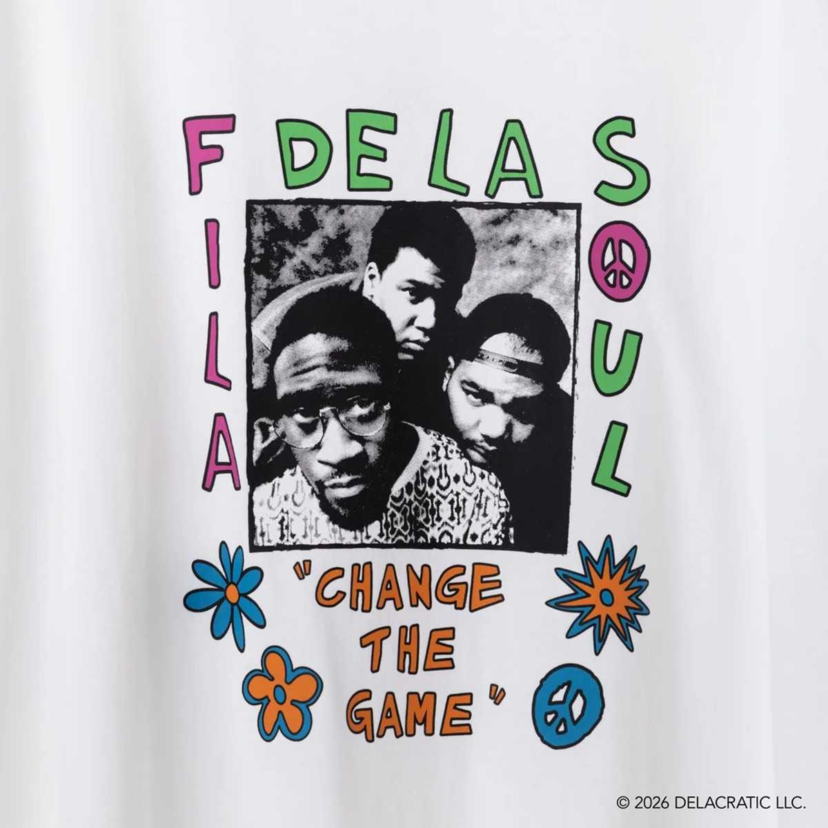 DE LA SOUL×FILA - PHOTO TEE WHITE【SM6FAU705】