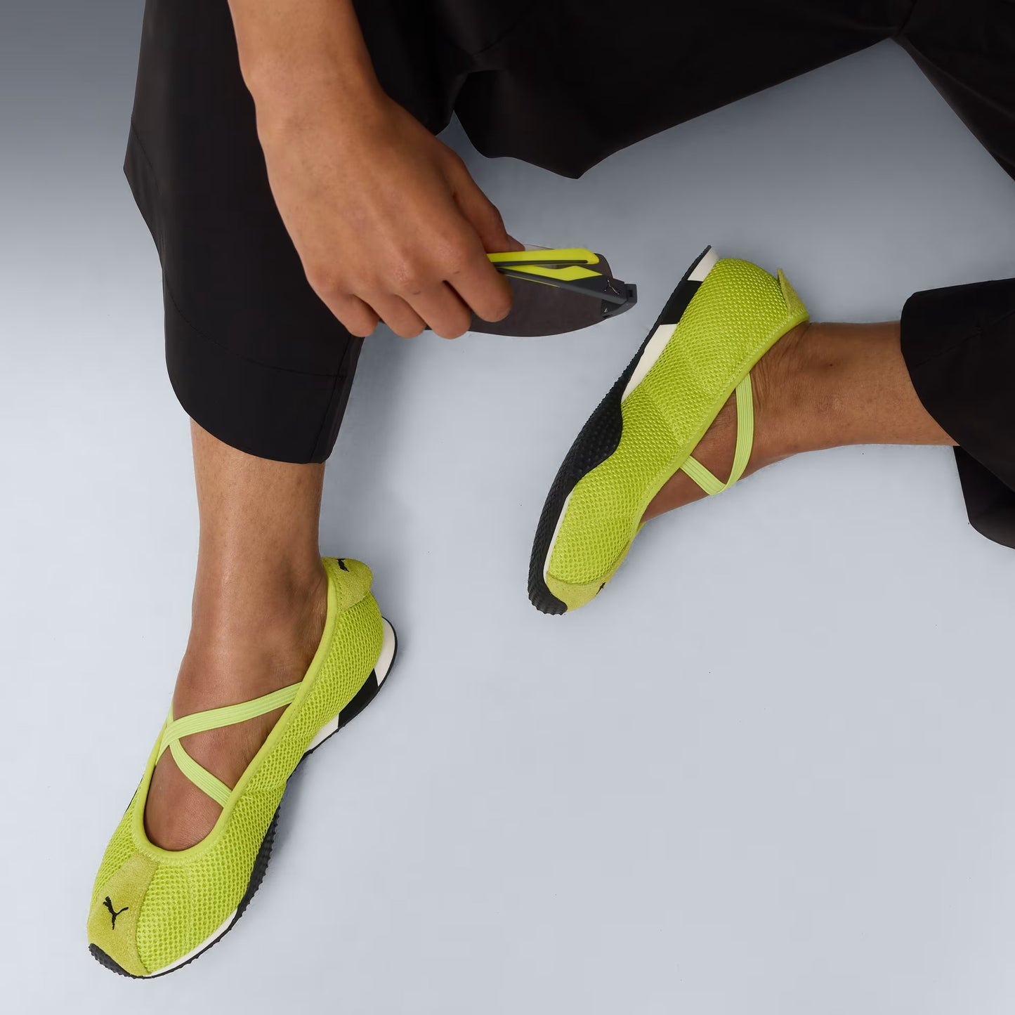 PUMA - H-STREET BALLET WNS LIME SMASH-PUMA SILVER【407820-01】