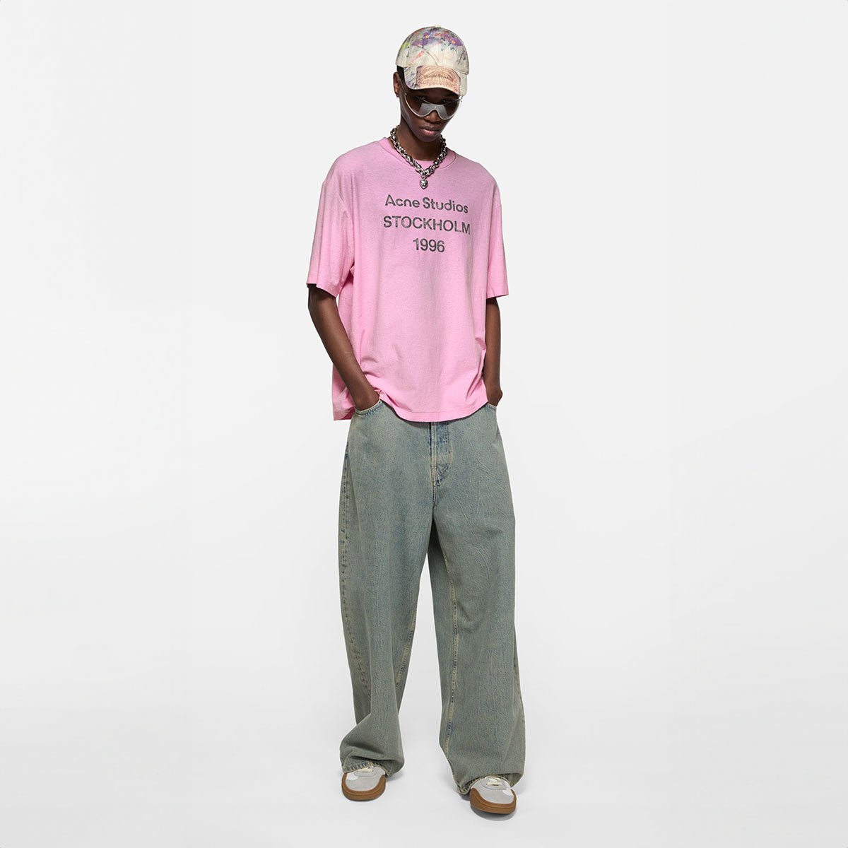 Acne Studios - LOGO T-SHIRTS Cotton Candy Pink 【FN-UX-TSHI000013】