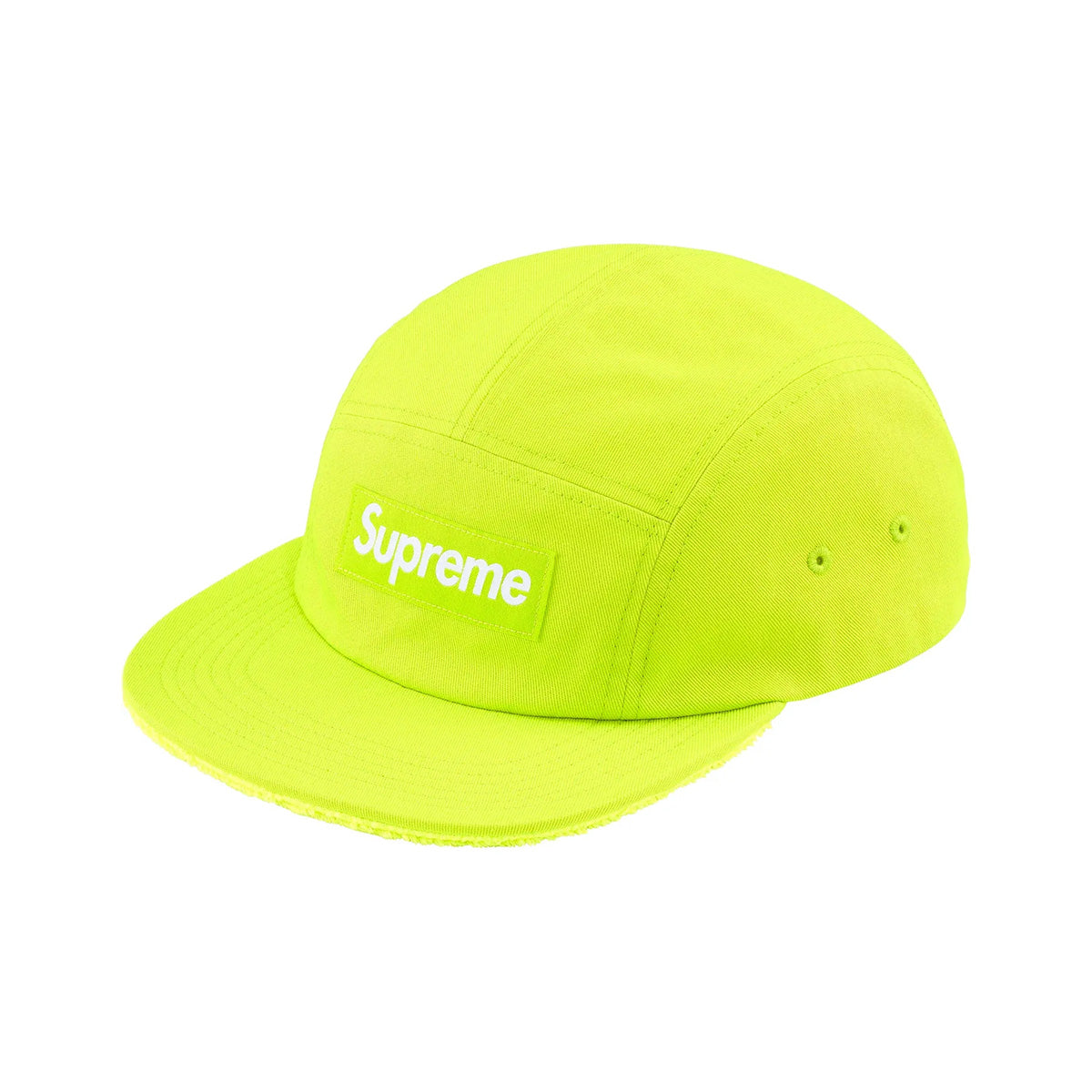 Supreme - Reversible Terry Camp Cap Fluorescent Yellow【SS25H35】
