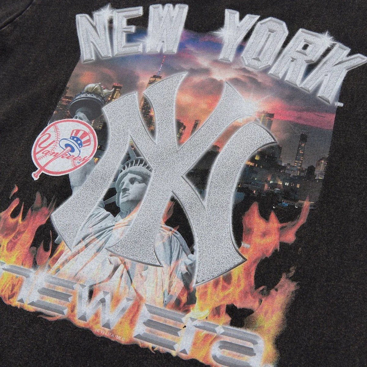NEW ERA - New York Yankees SS WAS CT TEE NEYYAN FLAME BLACK【15129306】