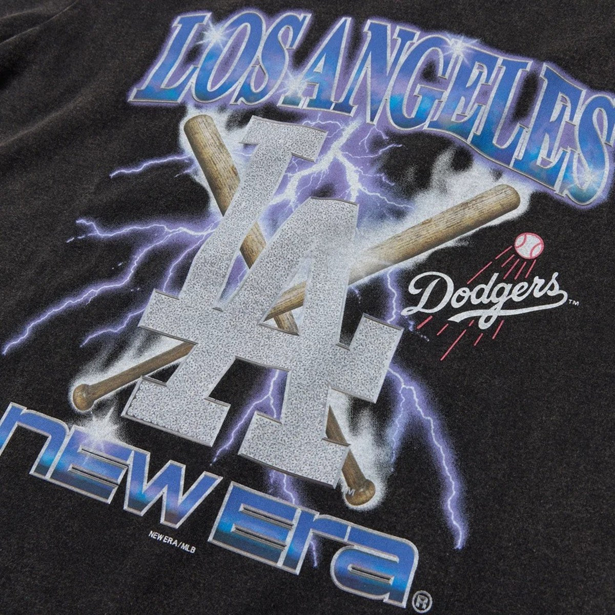 NEW ERA -  Los Angeles Dodgers SS WAS CT TEE LIGHTNING BLACK【15129307】