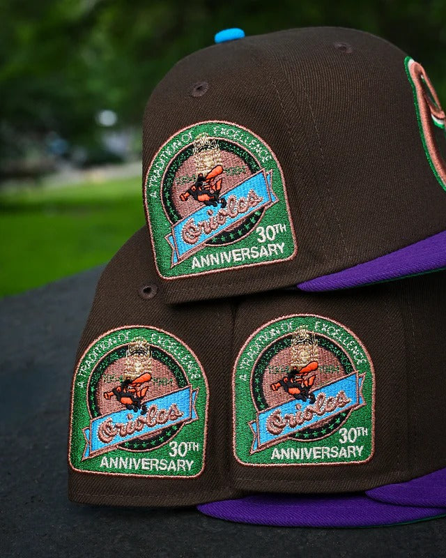 NEW ERA - Baltimore Orioles 30th Anniversary 59Fifty Walnut/True Purple