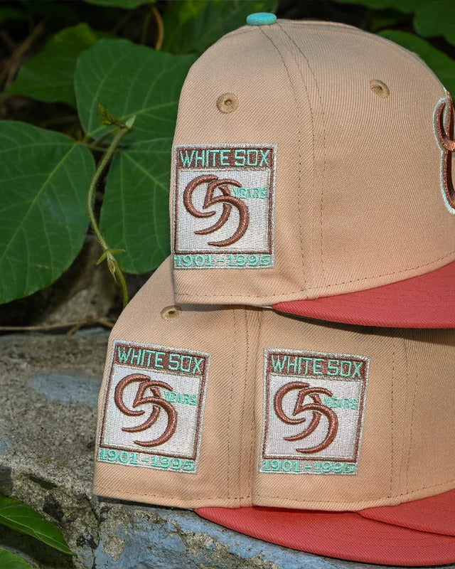 NEW ERA - Chicago White Sox 95 Years 59Fifty Canded Pecan/Coral
